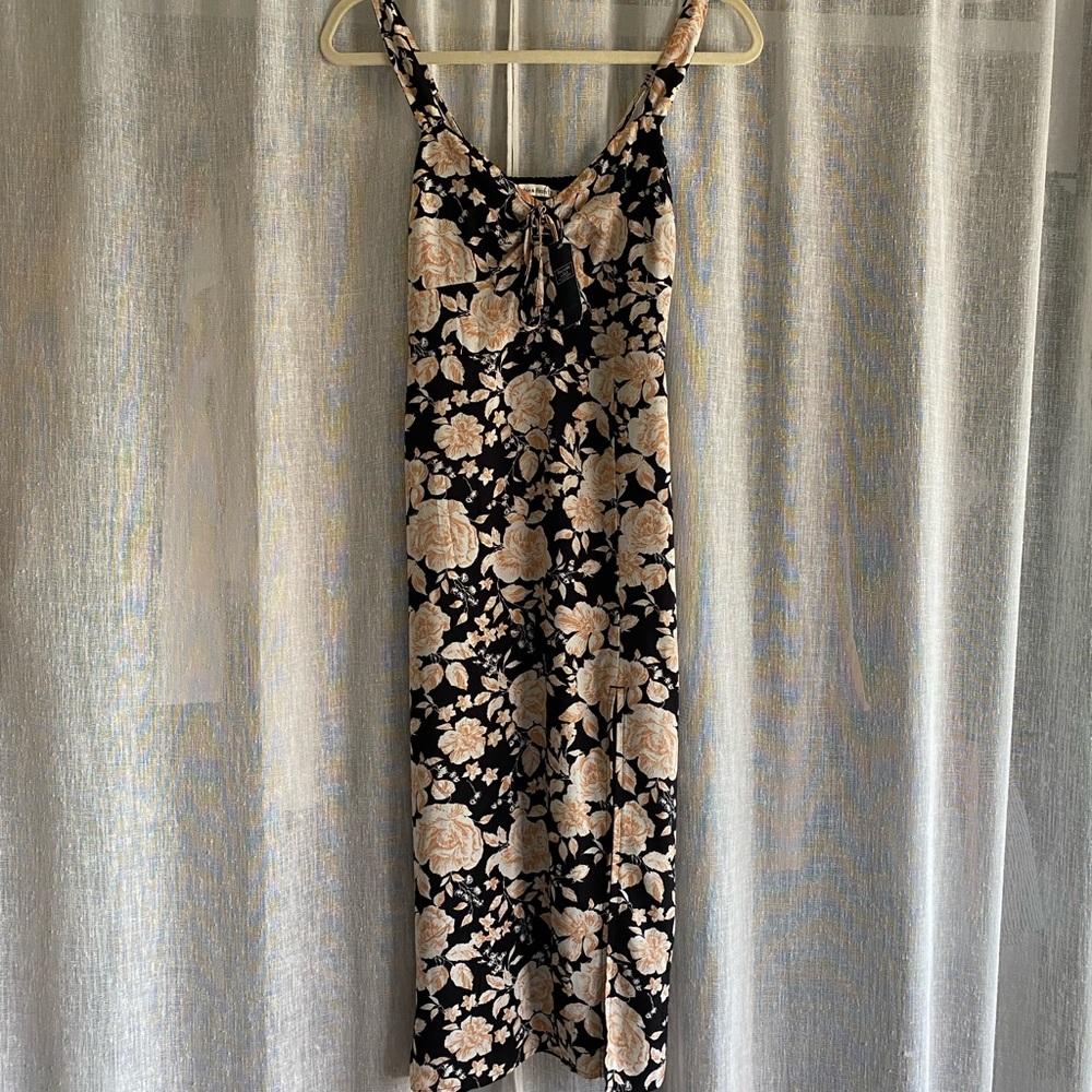 Abercrombie floral dress with slit